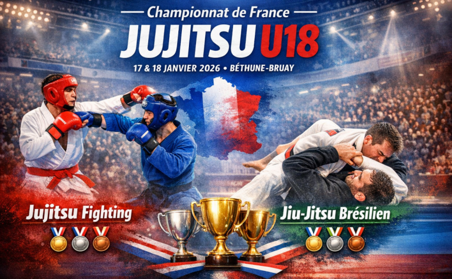 Championnat de France de Jujitsu U18 – 17 & 18 janvier 2026